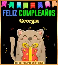GIF Feliz Cumpleaños Georgia